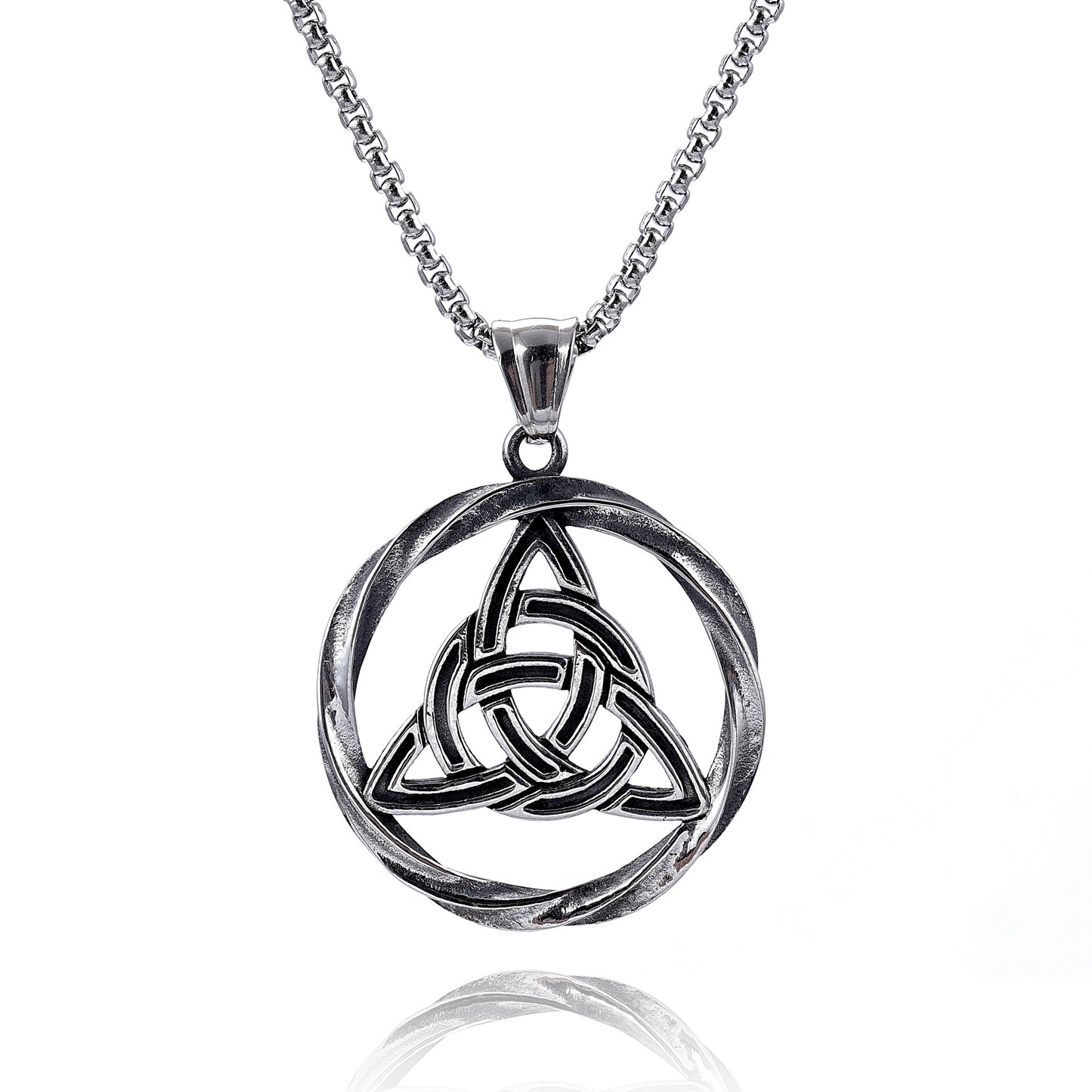 Norse Mythology Viking Rune Stainless Steel Pendant Necklace