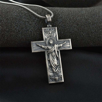 Ascension Cross Jesus Christ Necklace Cross Necklace