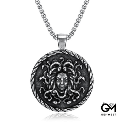 Stainless Steel Femme Fatale Pendant Necklace