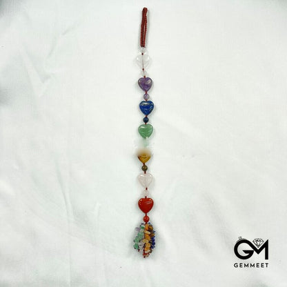 7 Chakra Stones Healing Crystals Hanging Ornament