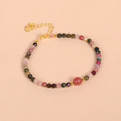 Candy Tourmaline Crystal Fresh Sweet Bracelet