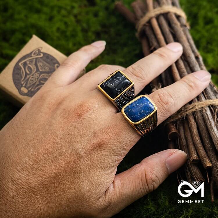 "Triumph Return"-Turkish Warrior Gemstone Ring