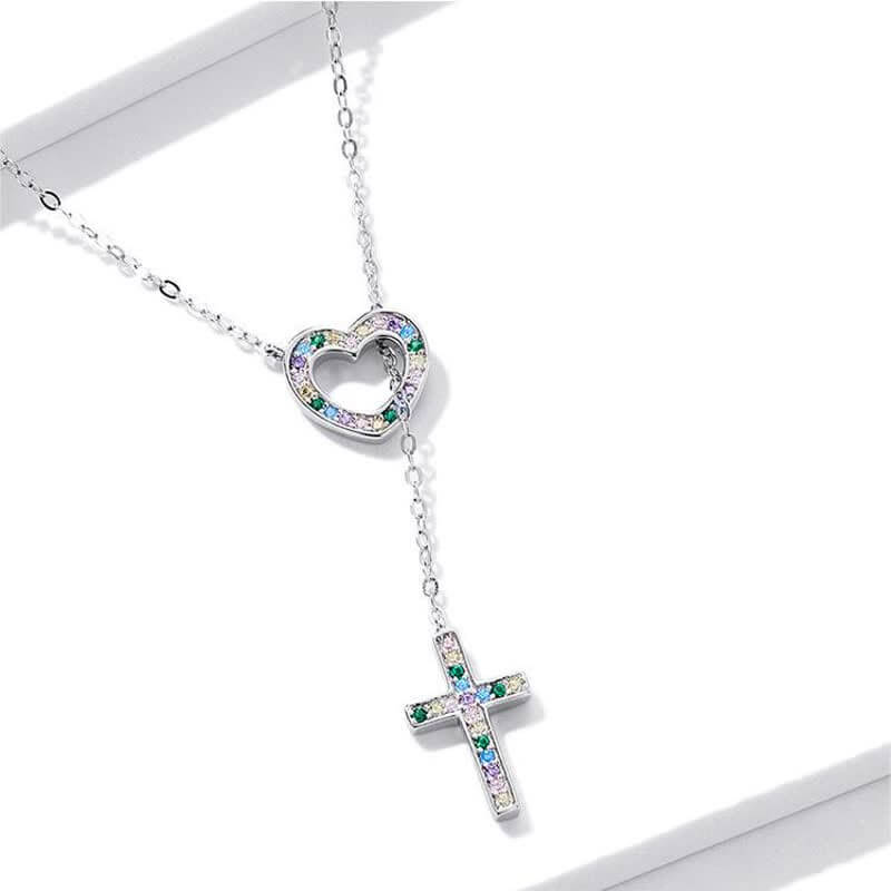 Women's Love & Cross Necklace