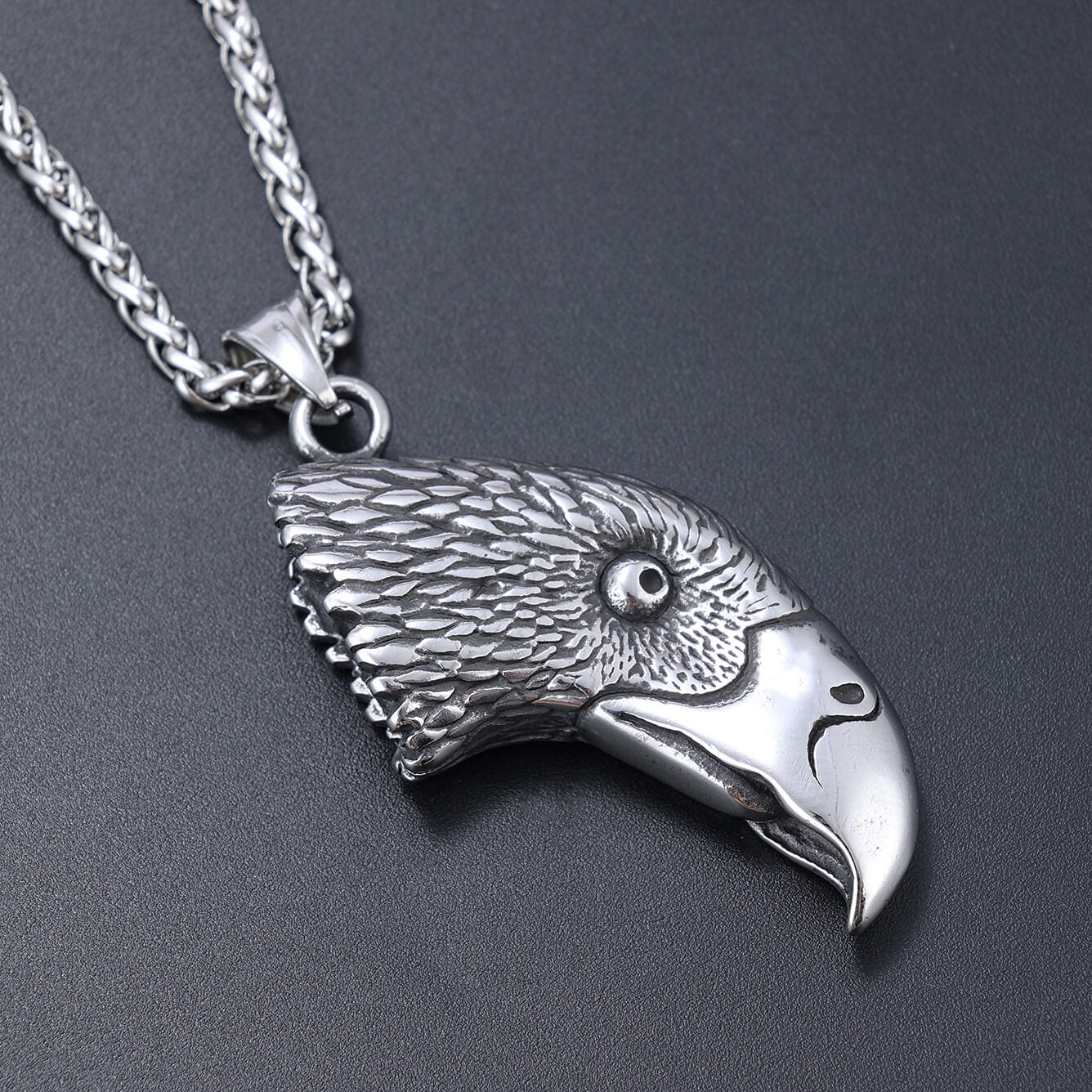 Parrot Bird Head Stainless Steel Pendant