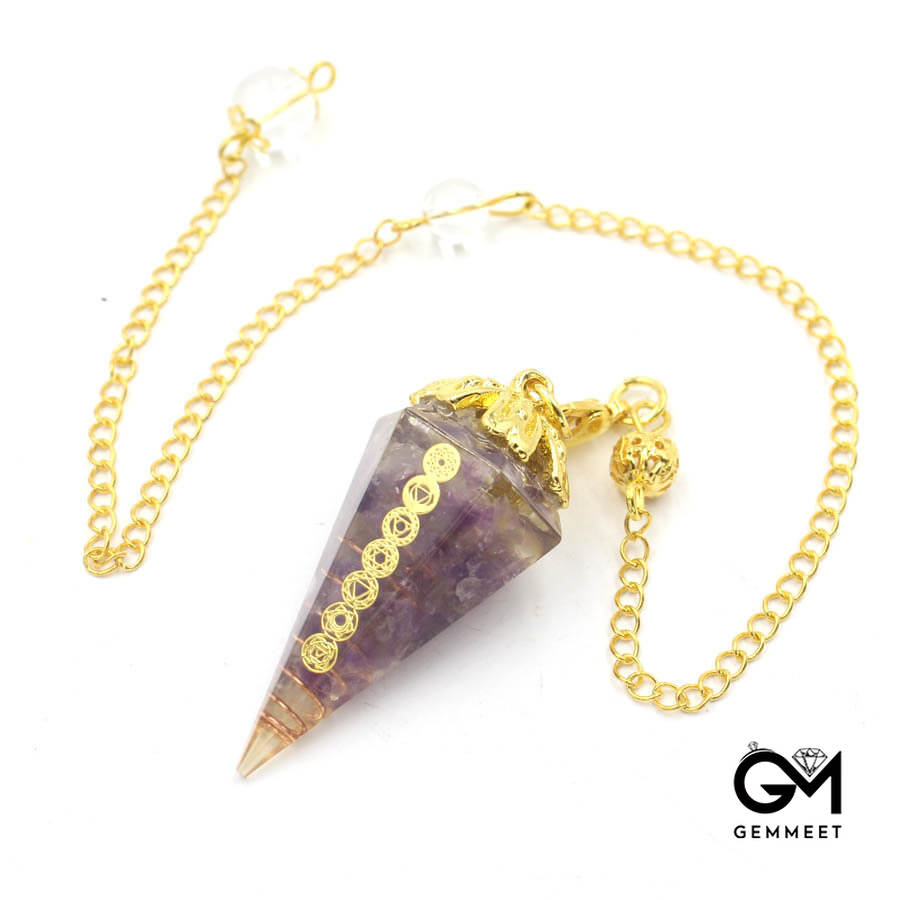 Conical Resin Crystal Spirit Heal Pendant