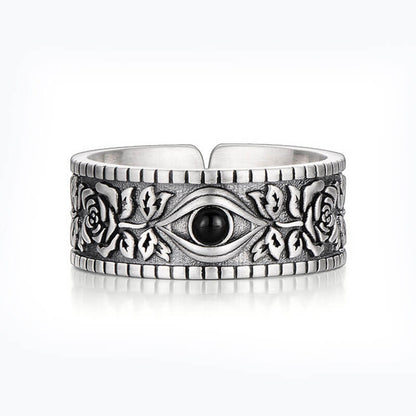 Retro Personality God's Eye for Boys Niche High Street Ring