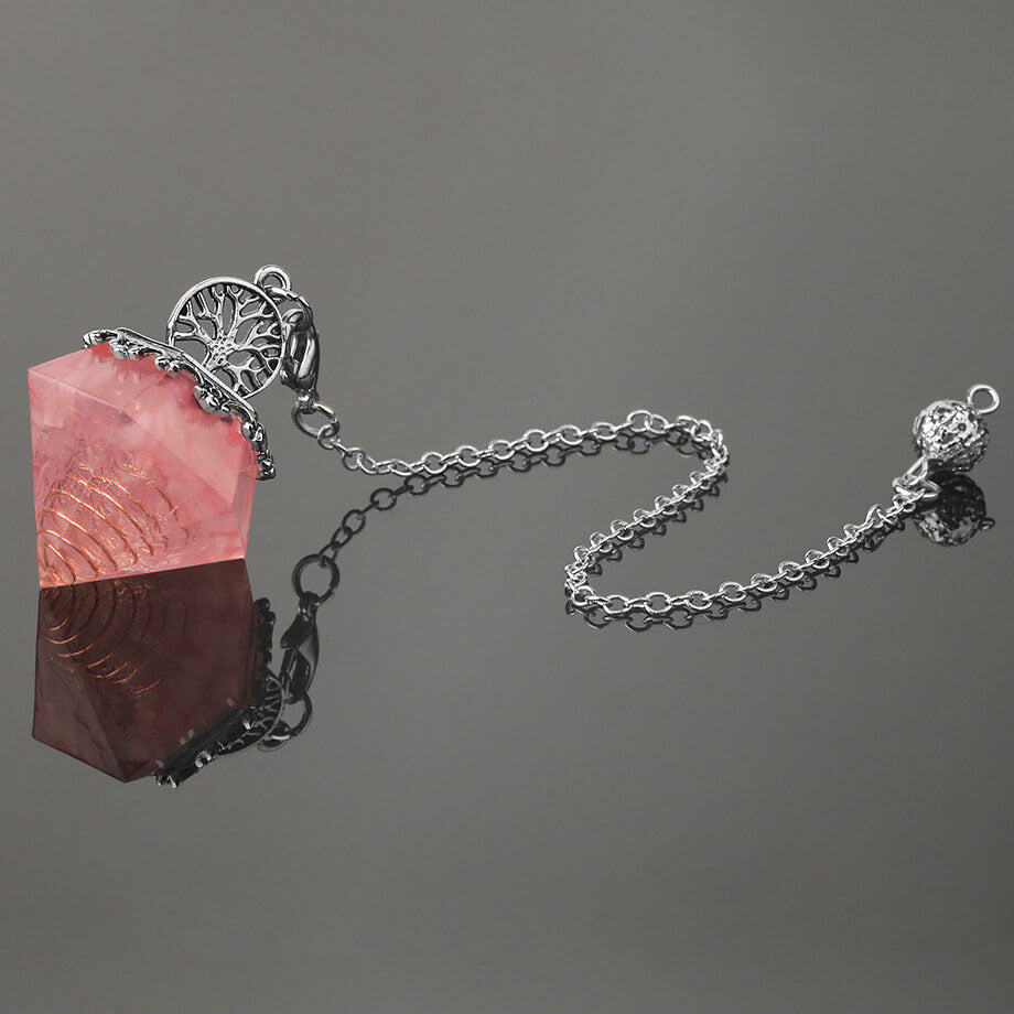 Mixed Drop Glue Crystal Crushed Stone Pendant