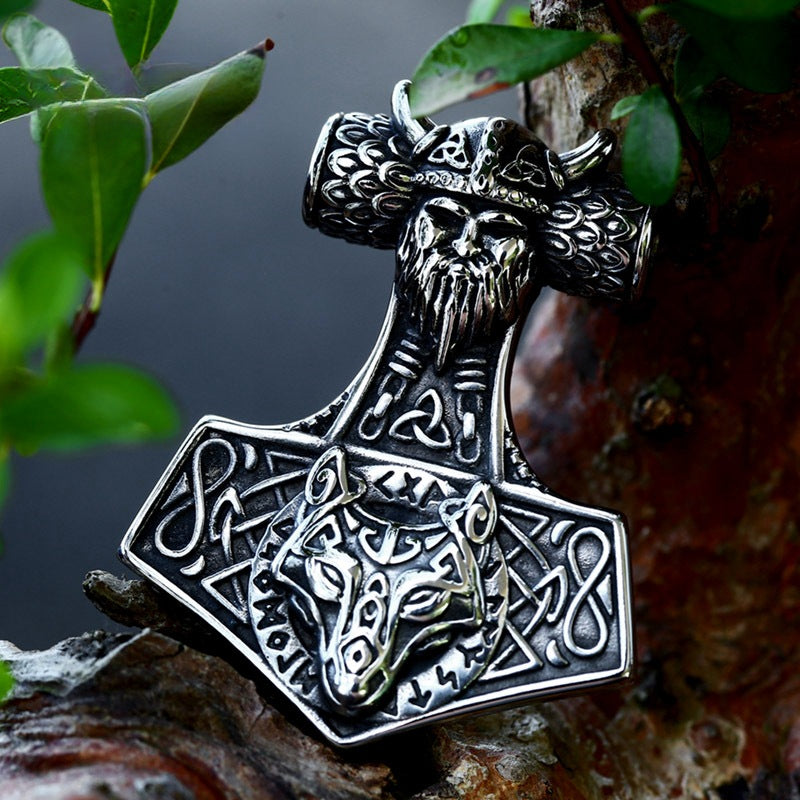 Pirate Thor's Hammer Titanium Steel Pendant