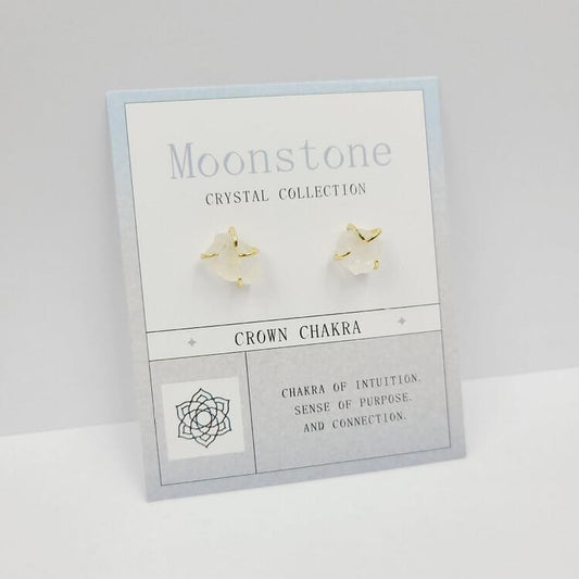 12th Birthday Rough Stone Earrings