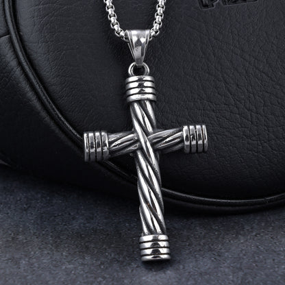 Kink Cross Stainless Steel Pendant