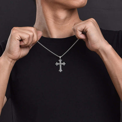 Sterling Silver Cross High Street Pendants Necklace