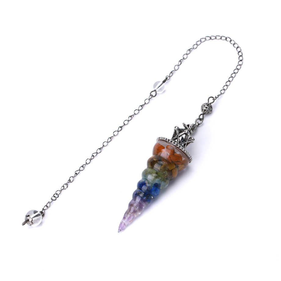 Seven Colorful Crystal Resin Mystery Pendant