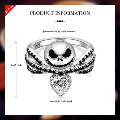 Creative Skull Heart Love Ring