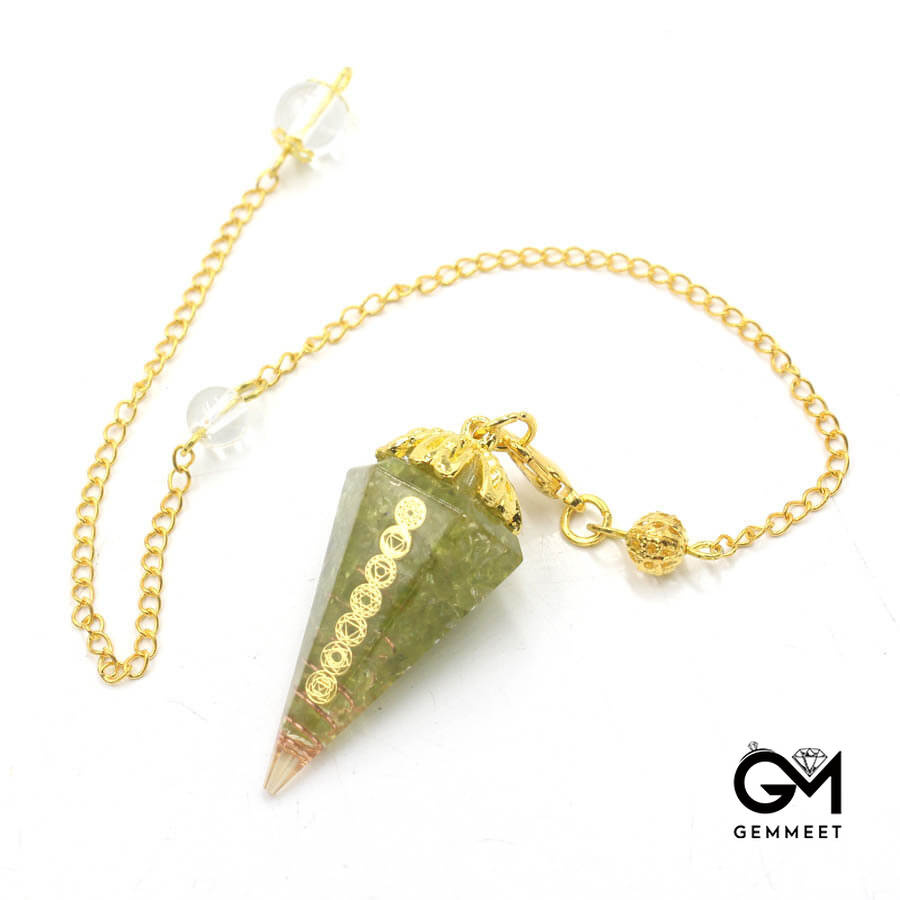 Simple Conical Resin Crystal Spirit Heal Pendant