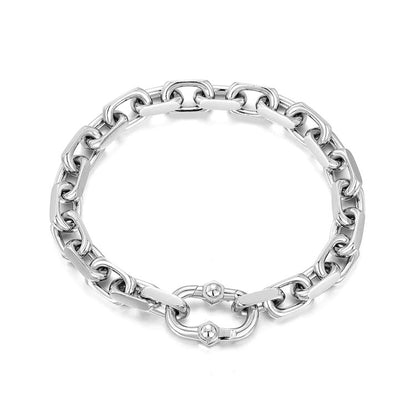 Hip Hop Light Luxury Sterling Silver Bracelets