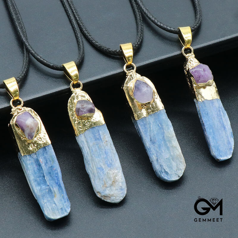 Stone Irregular Long Pendant Necklace