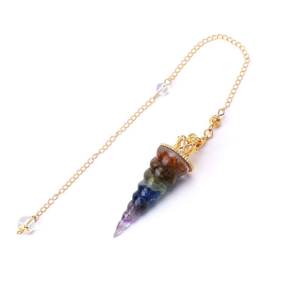 Seven Colorful Crystal Resin Mystery Pendant