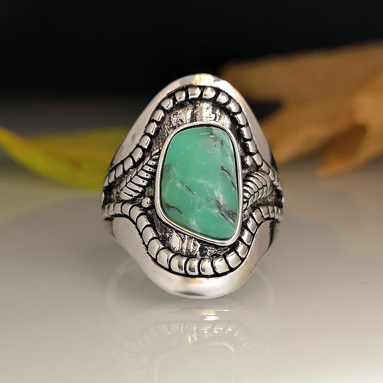 Vintage Large Turquoise Ring