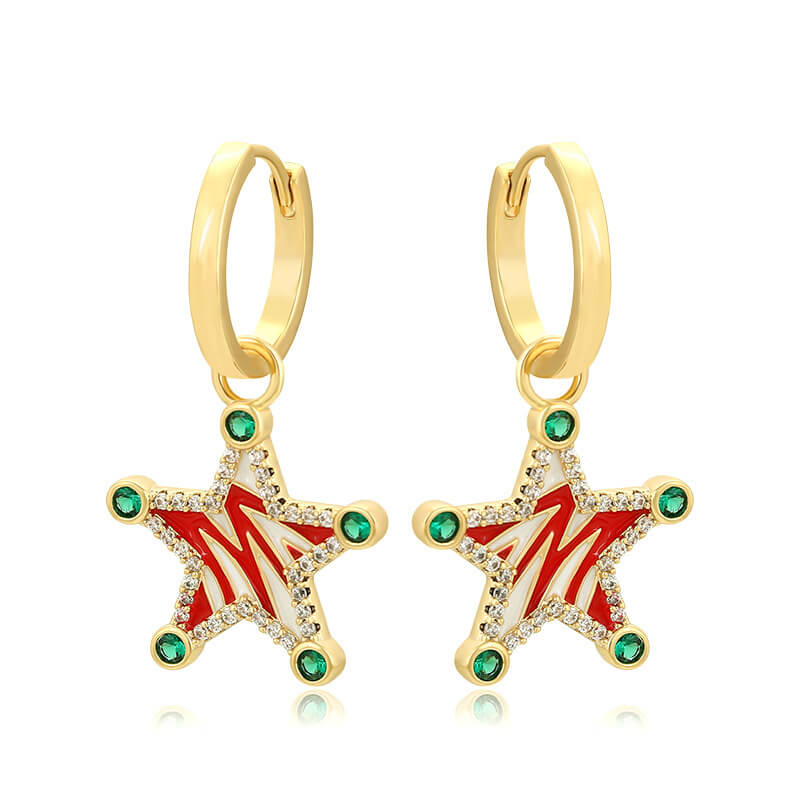 Women's Christmas Bell Snowflake Alloy Earrings