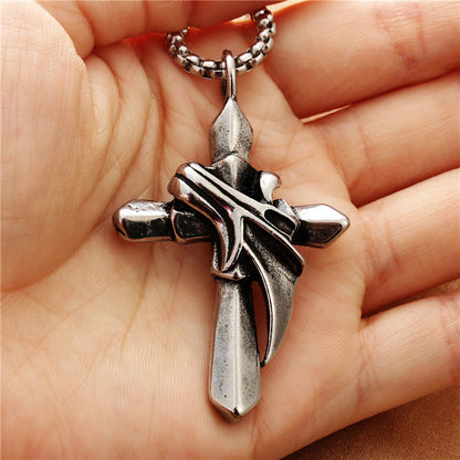 Cross-shaped Retro Trendy Men's Pendant