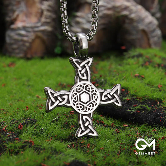 Alloy Hollow Cross Pendant Necklace