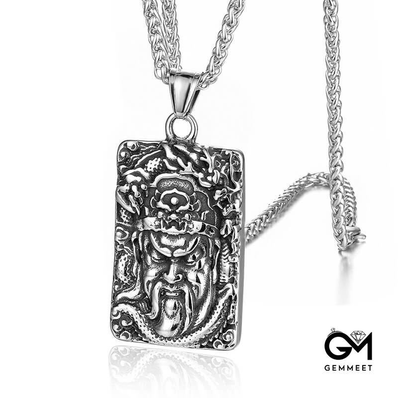 Titanium Steel Vintage Pendant Necklace