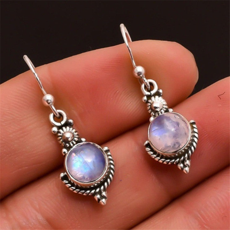 Retro Moonstone Healing Earrings