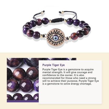 Tiger Eye Evil Eye Protection Bracelet