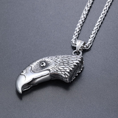 Parrot Bird Head Stainless Steel Pendant