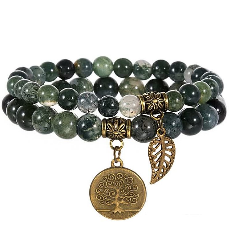 Green King Stone Protection Bracelet