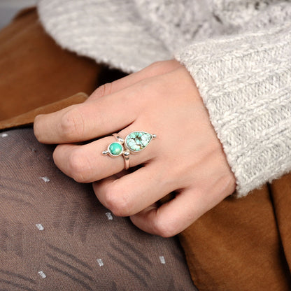 Preorder: Vintage Authentic Turquoise Boho Ring