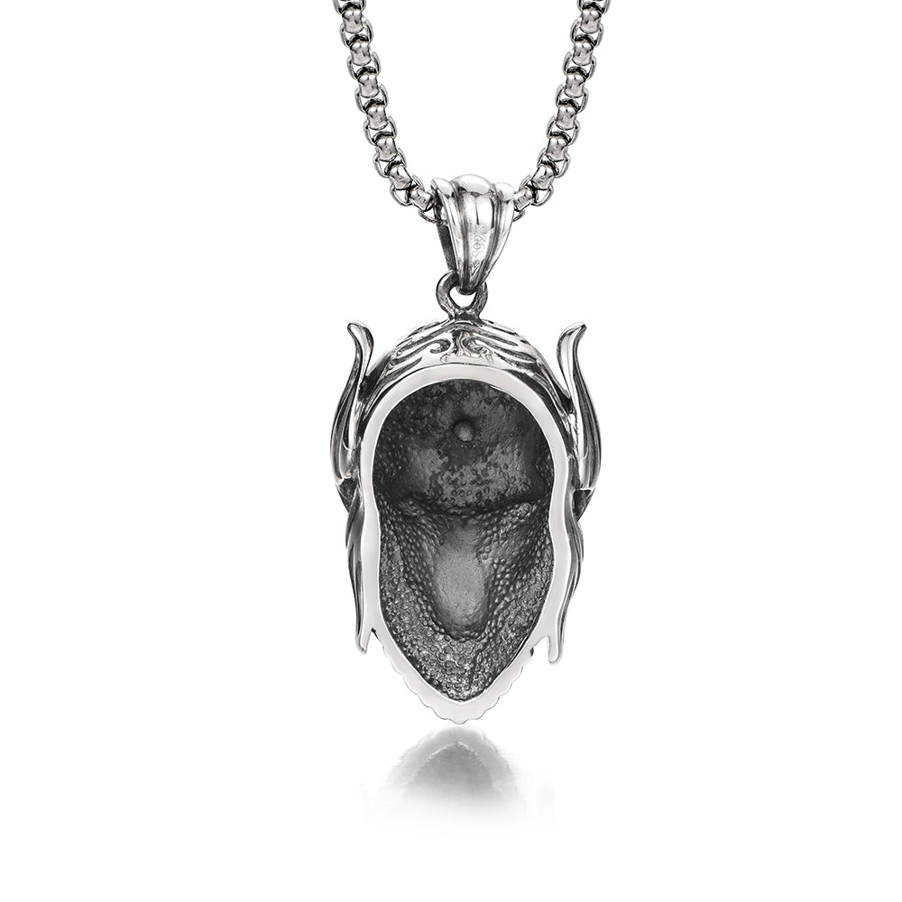 Cool Raging Hell Devil Skull Pendant