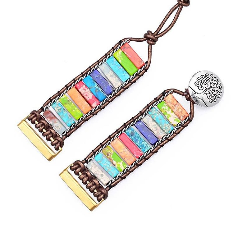 Colorful Natural Stone Chakra Energy Apple Watch Strap