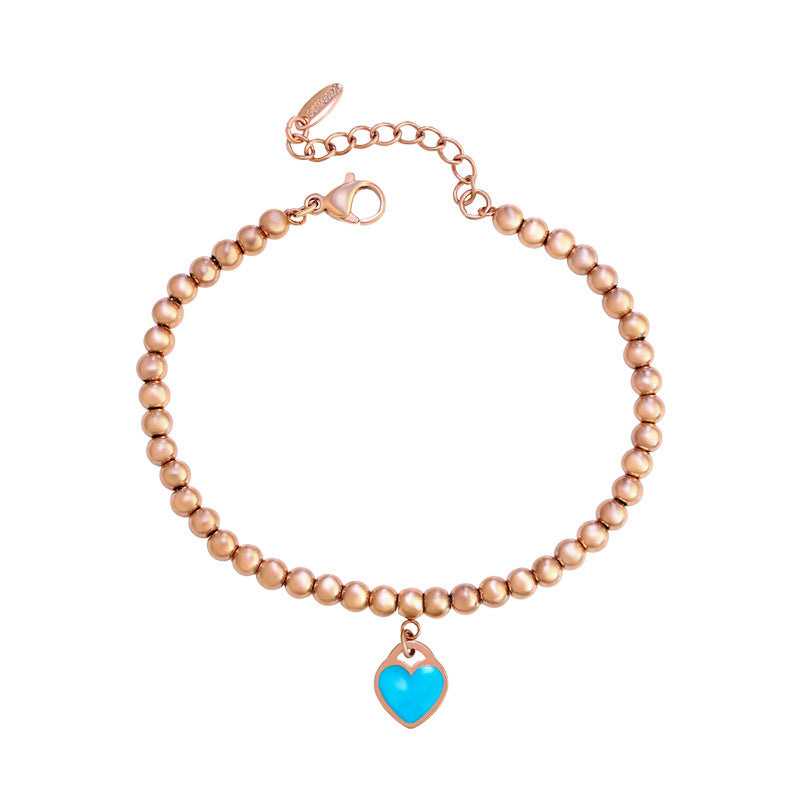 Enamel Color Love Ball Bracelet for Women