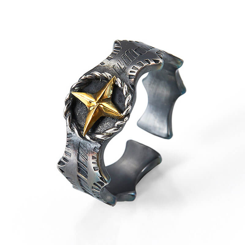 Astral Irregular Texture Adjustable Ring