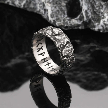 Men's Punk Viking Retro Crack Ring