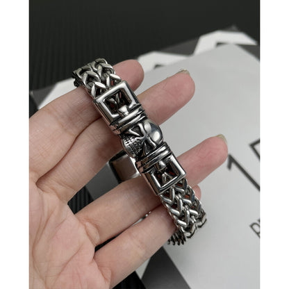 Halloween Hiphop Skull Totem Titanium Steel Bracelet