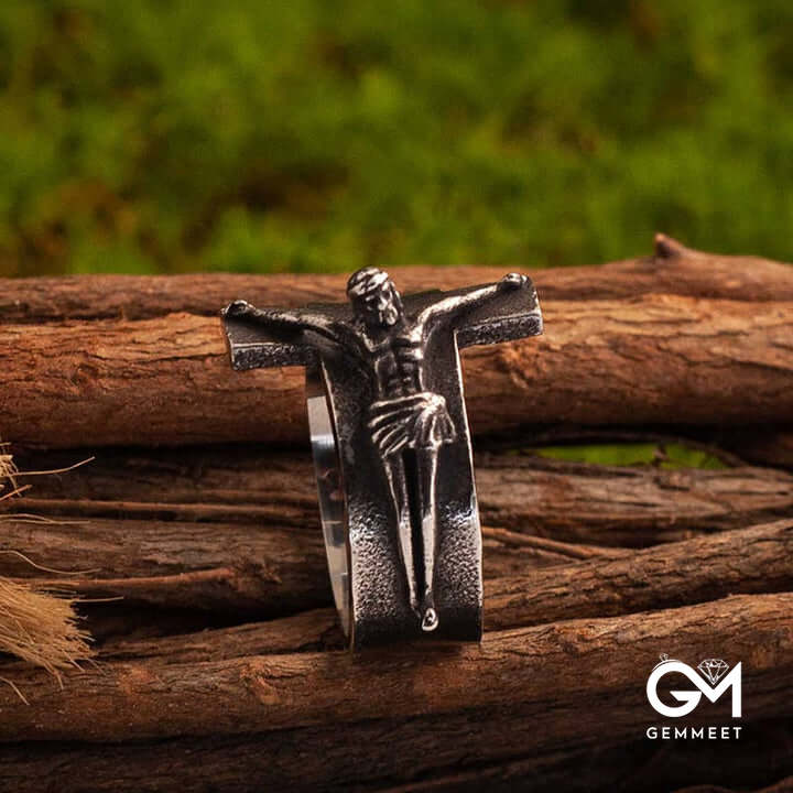 Cross Jesus Vintage Ring