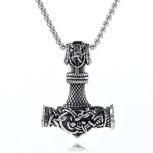 Dragon Hammer Vintage Stainless Steel Pendant