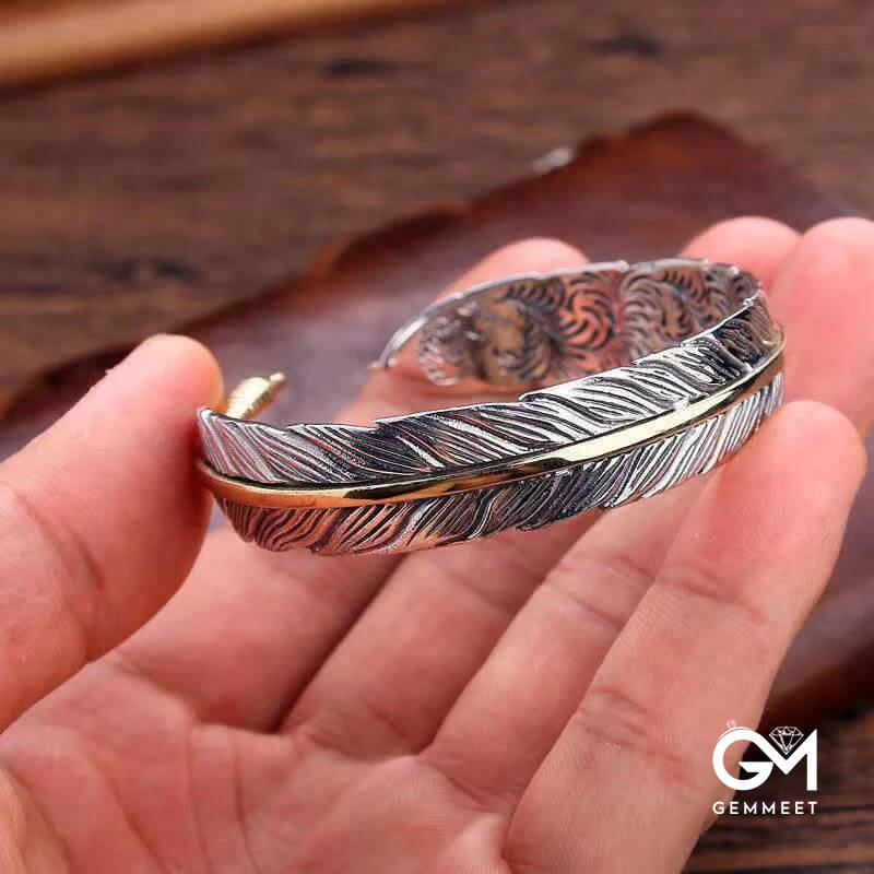 "Free Spirit" Creative Men's Feather Bracelet