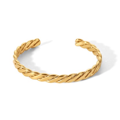 Rope Shape Adjustable Bangle Bracelet