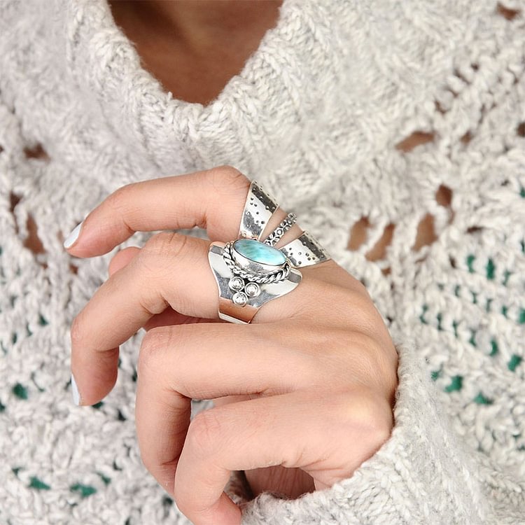 The Larimar Boho for Women Ring