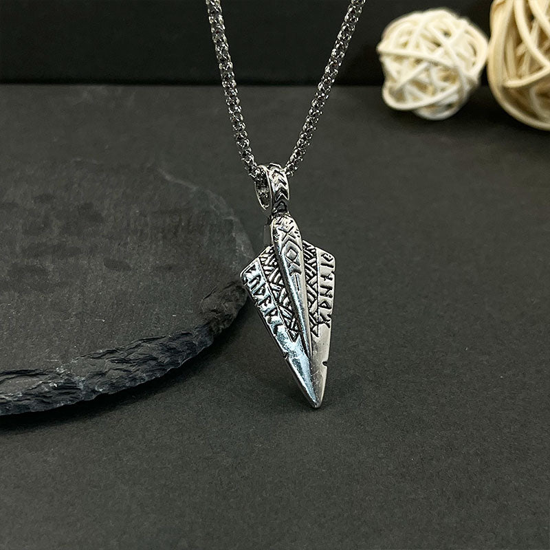 Vintage Men's Viking Arrow Necklace