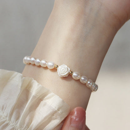 Natural Flower Pearl Sincerity Bead Bracelet