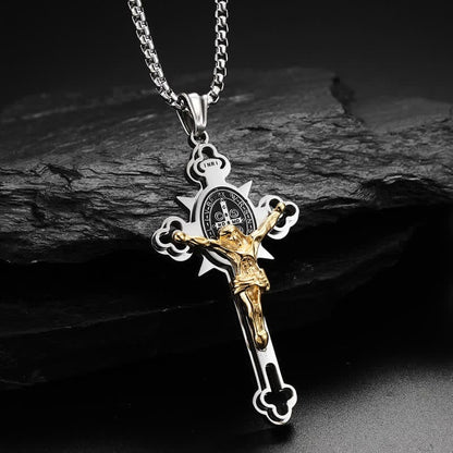 Protection Cross Power Pendant Necklace