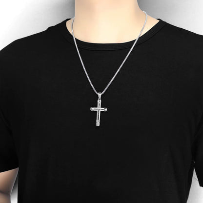 "I CAN DO ALL THINGS" Men's Strength Cross Necklace