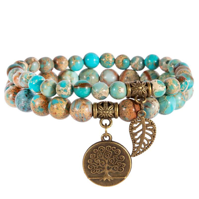 Turquoise Healing Tree Of Life Bracelet