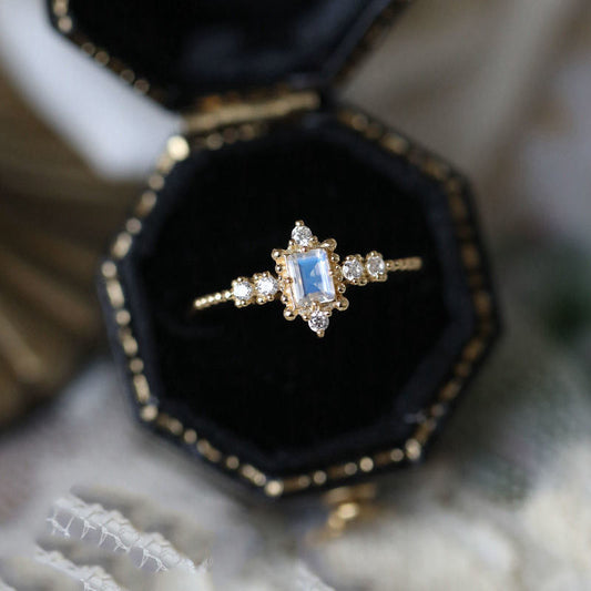 Diana of Dawn Moonstone Ring