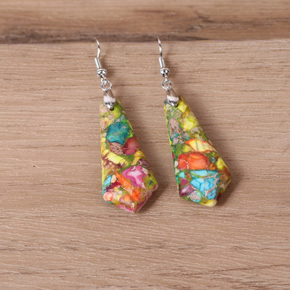 Imperial Stone Pendant Earrings