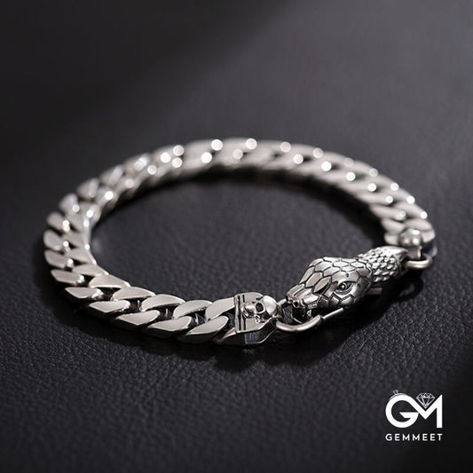 Simple Punk Hip-hop Snake  Bracelet